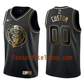 NBA Boston Celtics Trikot Benutzerdefinierte Nike Schwarz Golden Edition Swingman - Herren